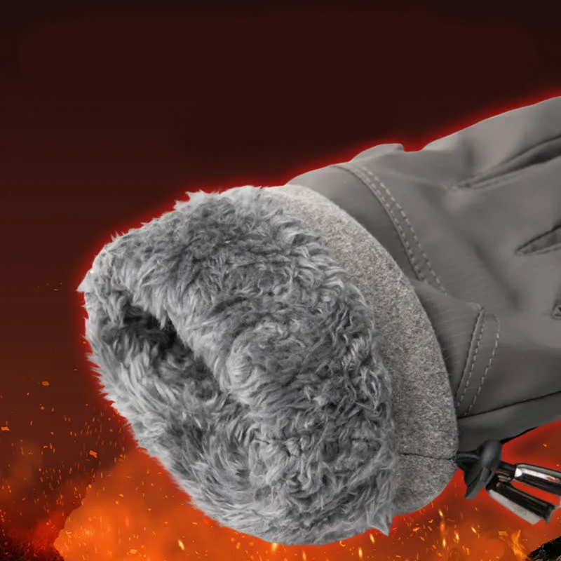 Men's Winter Outdoor Waterproof Warm Touchscreen Gloves sold by FloralTrip product image thumbnail 4