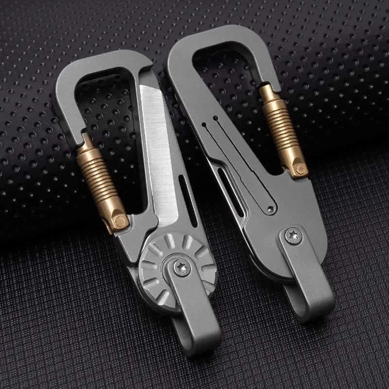 Titanium Alloy Folding Knife Climbing Keychain sold by FloralTrip product image thumbnail 4