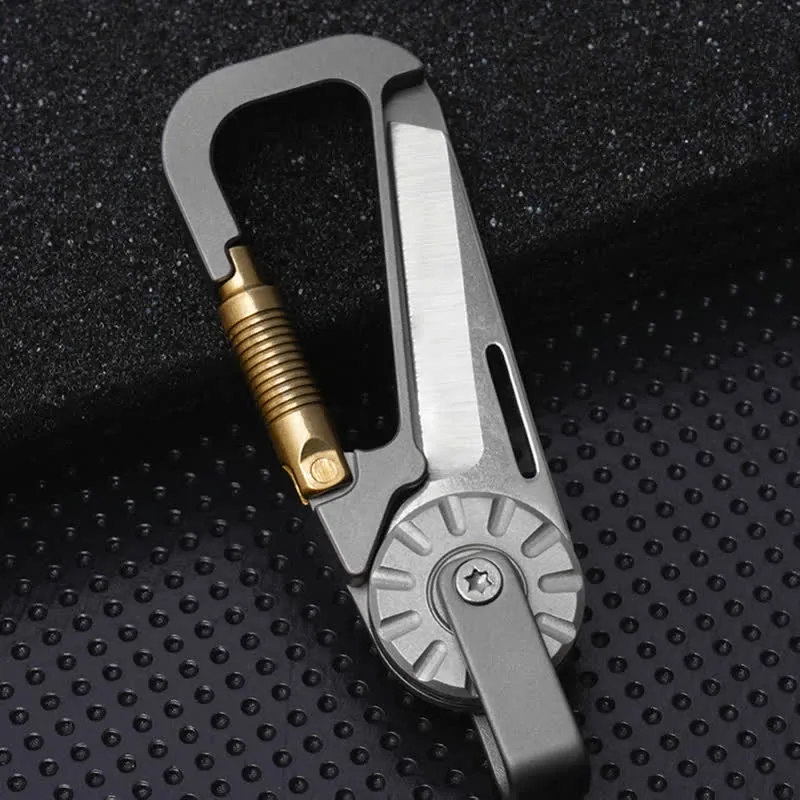 Titanium Alloy Folding Knife Climbing Keychain sold by FloralTrip product image thumbnail 5