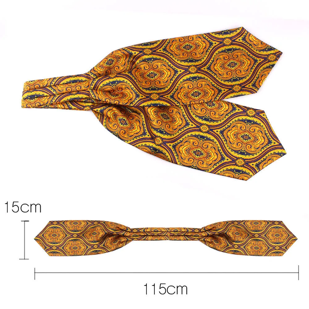 Men's British Retro Elegant Printed Cravat For Suit Shirt sold by FloralTrip product image thumbnail 3