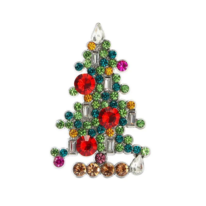 Exquisite Diamond Studded Christmas Tree Brooch sold by FloralTrip product image thumbnail 2