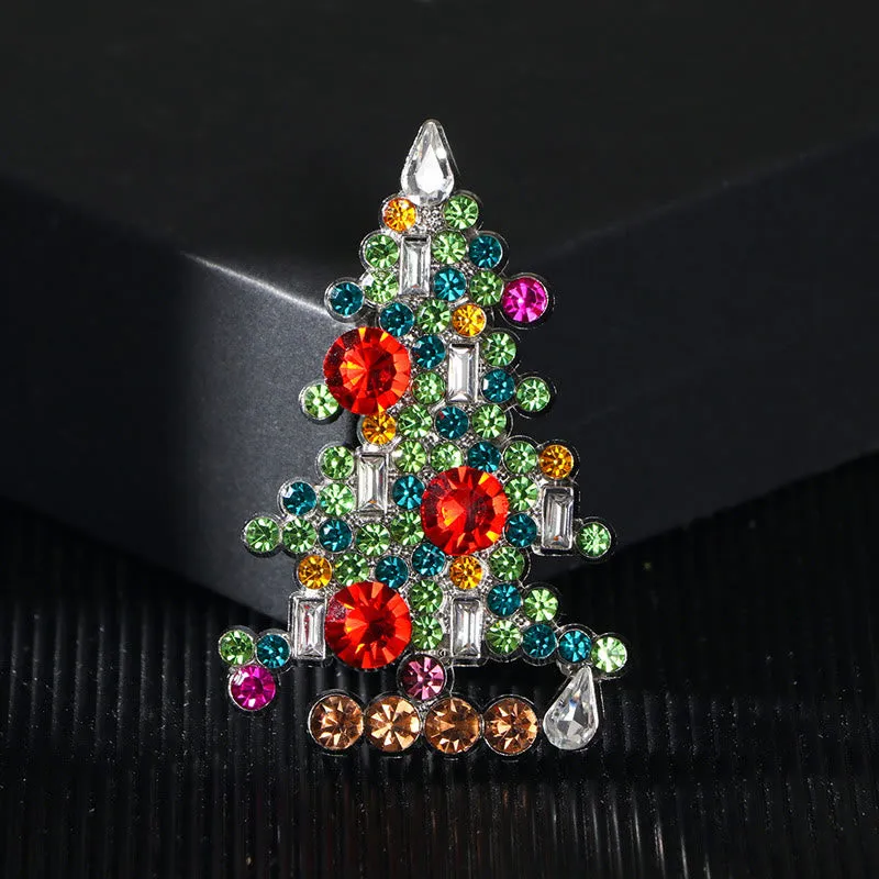 Exquisite Diamond Studded Christmas Tree Brooch sold by FloralTrip