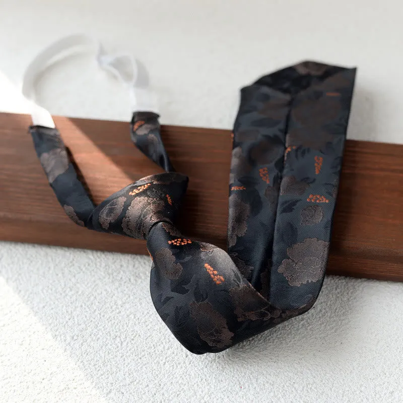 Men's Floral Printed Pre-tie Necktie For Suit sold by FloralTrip