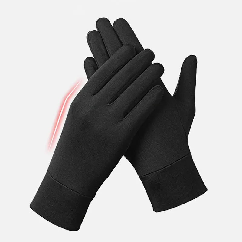 Men's Sports Anti-Slip Winter Warm Elastic Gloves sold by FloralTrip product image thumbnail 2