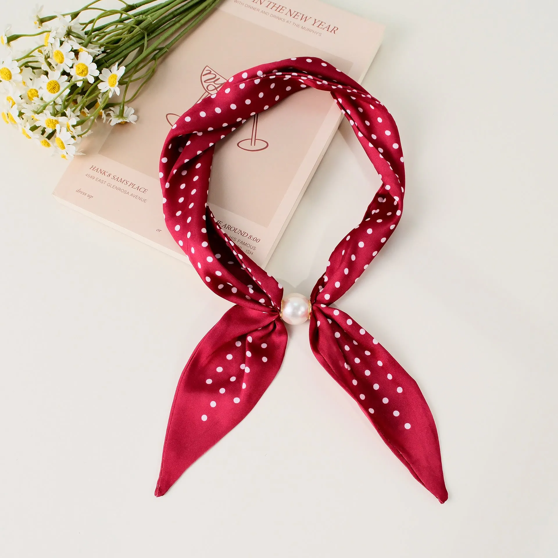 Women's Elegant Retro Pattern Square Scarf sold by FloralTrip product image thumbnail 5