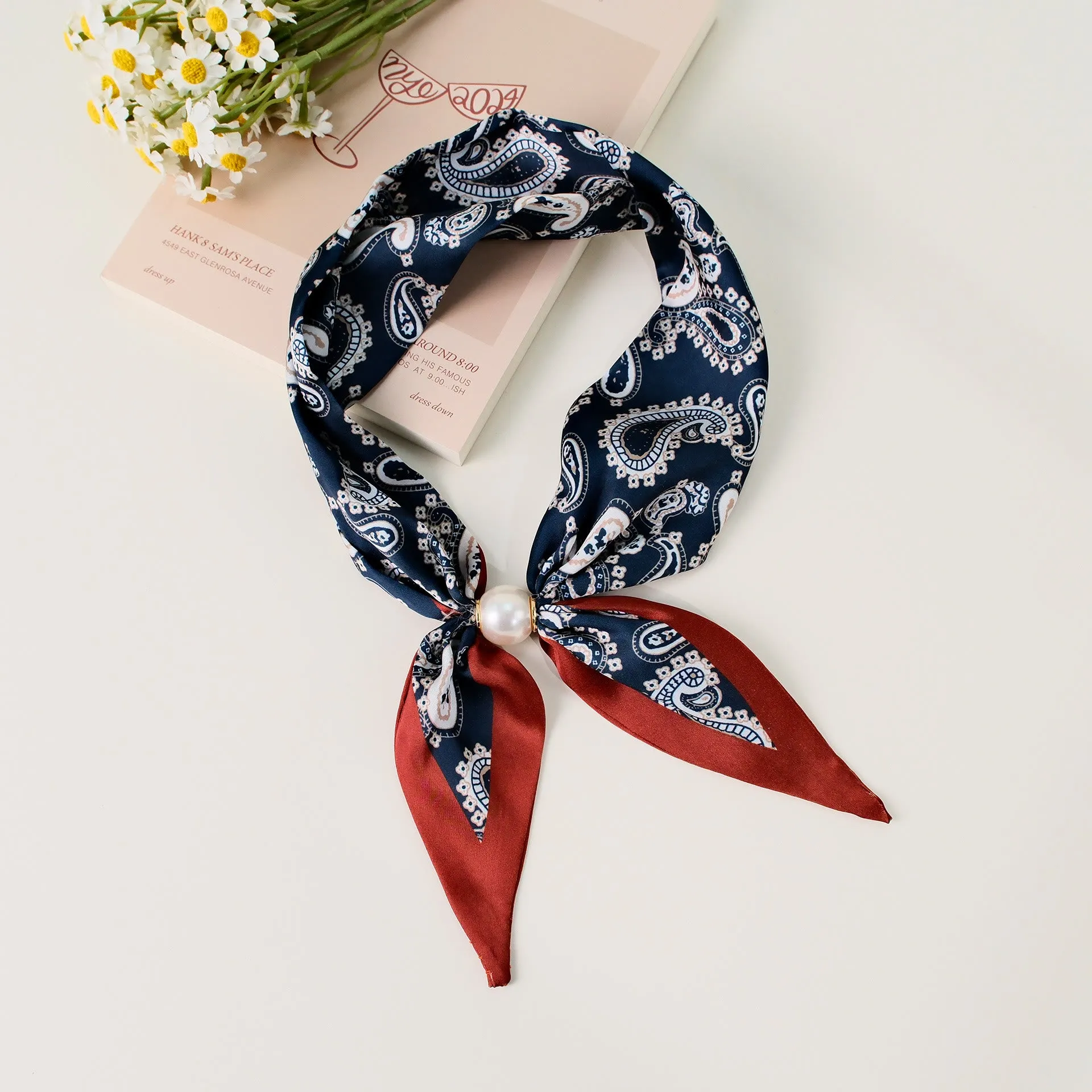 Women's Elegant Retro Pattern Square Scarf sold by FloralTrip