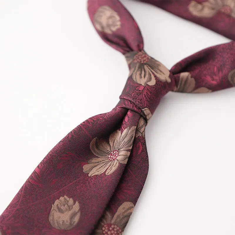 Men's Ornate Patterned Silk-Like Fabric Neckties sold by FloralTrip product image thumbnail 5