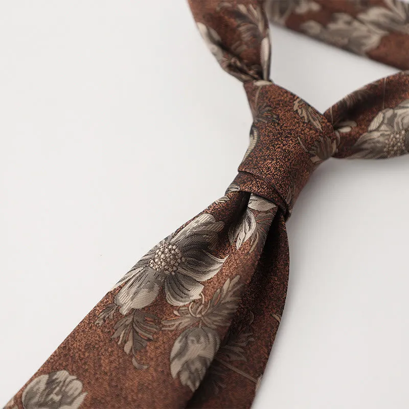 Men's Ornate Patterned Silk-Like Fabric Neckties sold by FloralTrip product image thumbnail 3