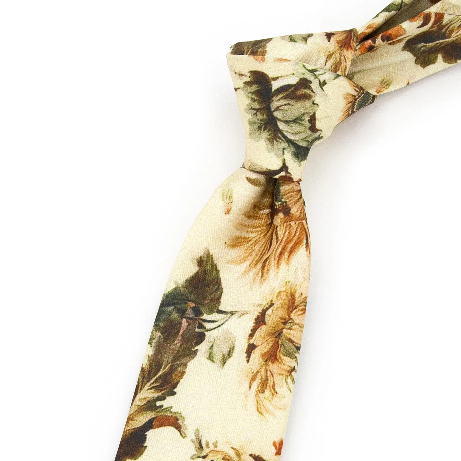 Men's Timeless Style Retro Floral Print Wide Necktie sold by FloralTrip product image thumbnail 3