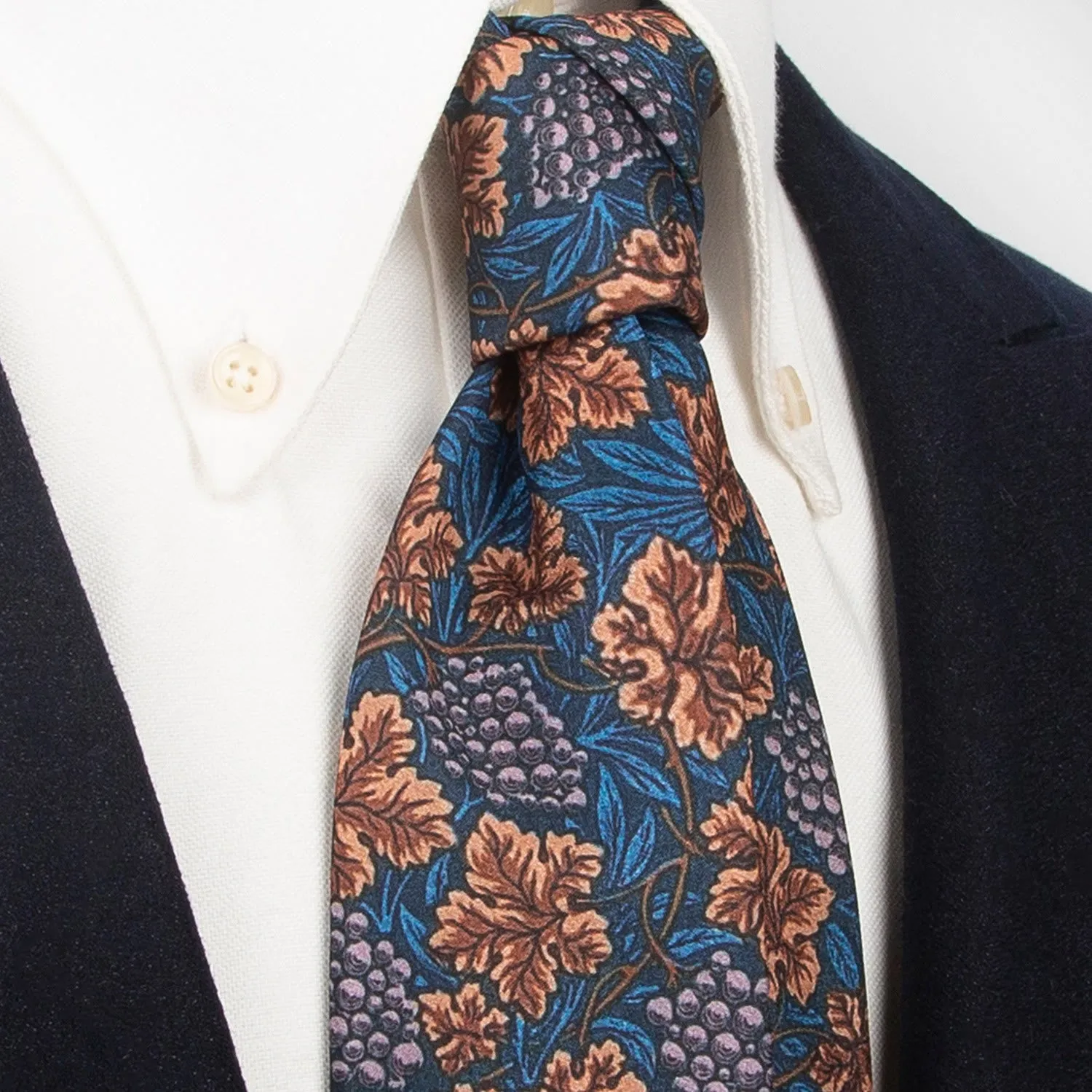 Men's Timeless Style Retro Floral Print Wide Necktie sold by FloralTrip product image thumbnail 4