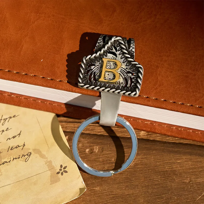 Western Retro Letter Keychain With Key-Shaped Knife sold by FloralTrip product image thumbnail 4