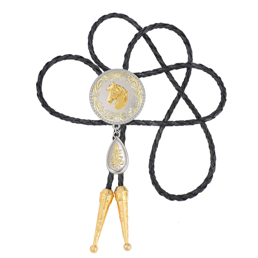 Western Portrait Medallion Layered Bolo Tie sold by FloralTrip product image thumbnail 4