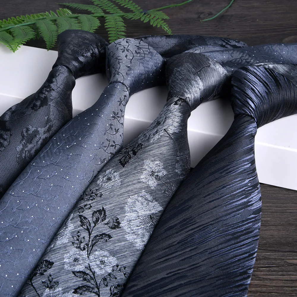 Men's Floral Jacquard Textured Formal Necktie sold by FloralTrip