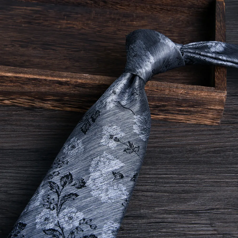 Men's Floral Jacquard Textured Formal Necktie sold by FloralTrip product image thumbnail 5