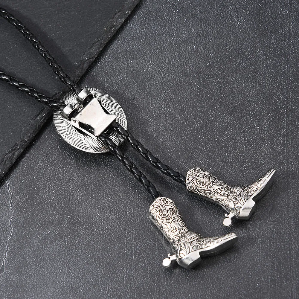 Western Cowboy Hat Medallion Boot Tip Bolo Tie sold by FloralTrip product image thumbnail 4