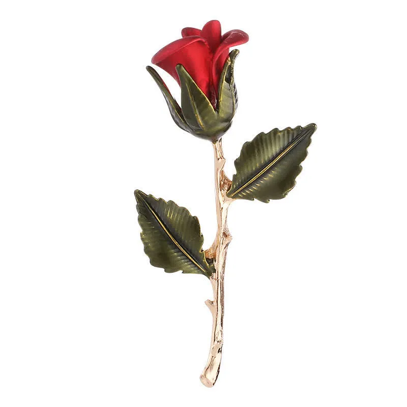 Men's Romantic Gold Rose Brooch sold by FloralTrip product image thumbnail 5