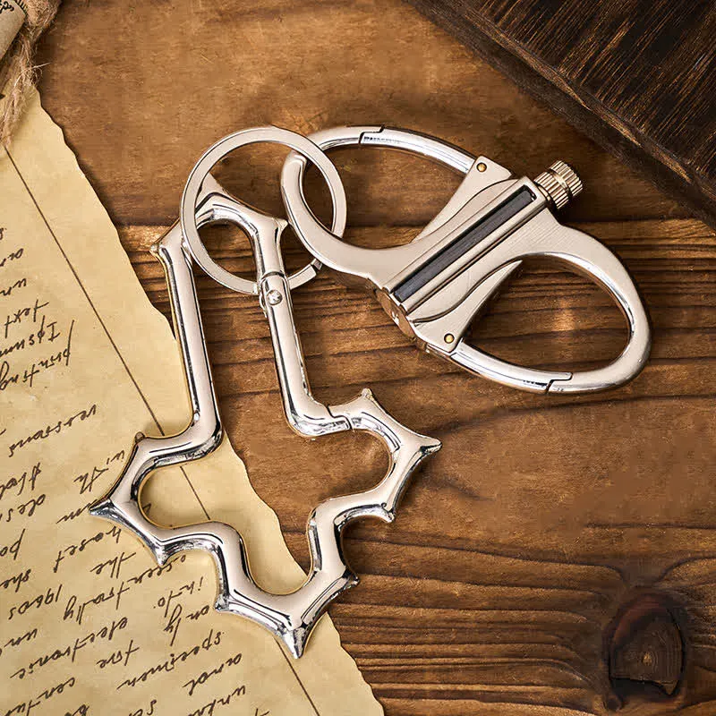 Cross-Shaped Dual Ring Matchstick Kerosene Lighter Keychain sold by FloralTrip product image thumbnail 5