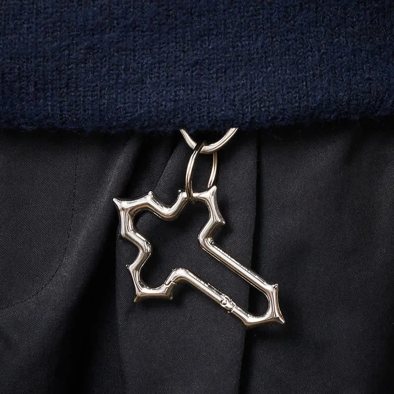 Cross-Shaped Dual Ring Matchstick Kerosene Lighter Keychain sold by FloralTrip product image thumbnail 2