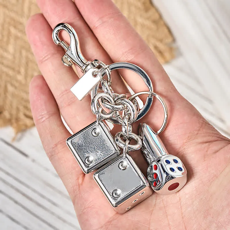 Playful Mini Dice Refillable Pocket Lighter Keychain sold by FloralTrip product image thumbnail 2