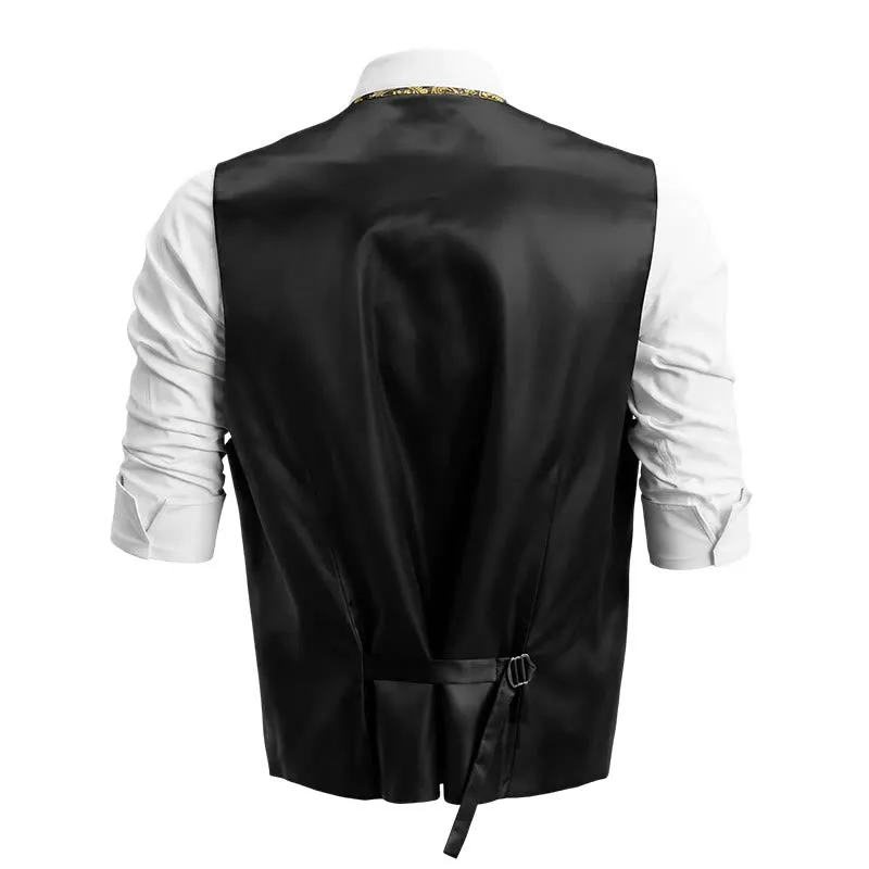 3Pcs Men's Fashion Jacquard Paisley Pattern Vest Set sold by FloralTrip product image thumbnail 3