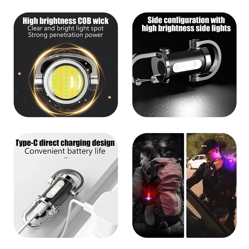 Multifunctional Waterproof Mini LED Flashlight Portable Keychain sold by FloralTrip product image thumbnail 5