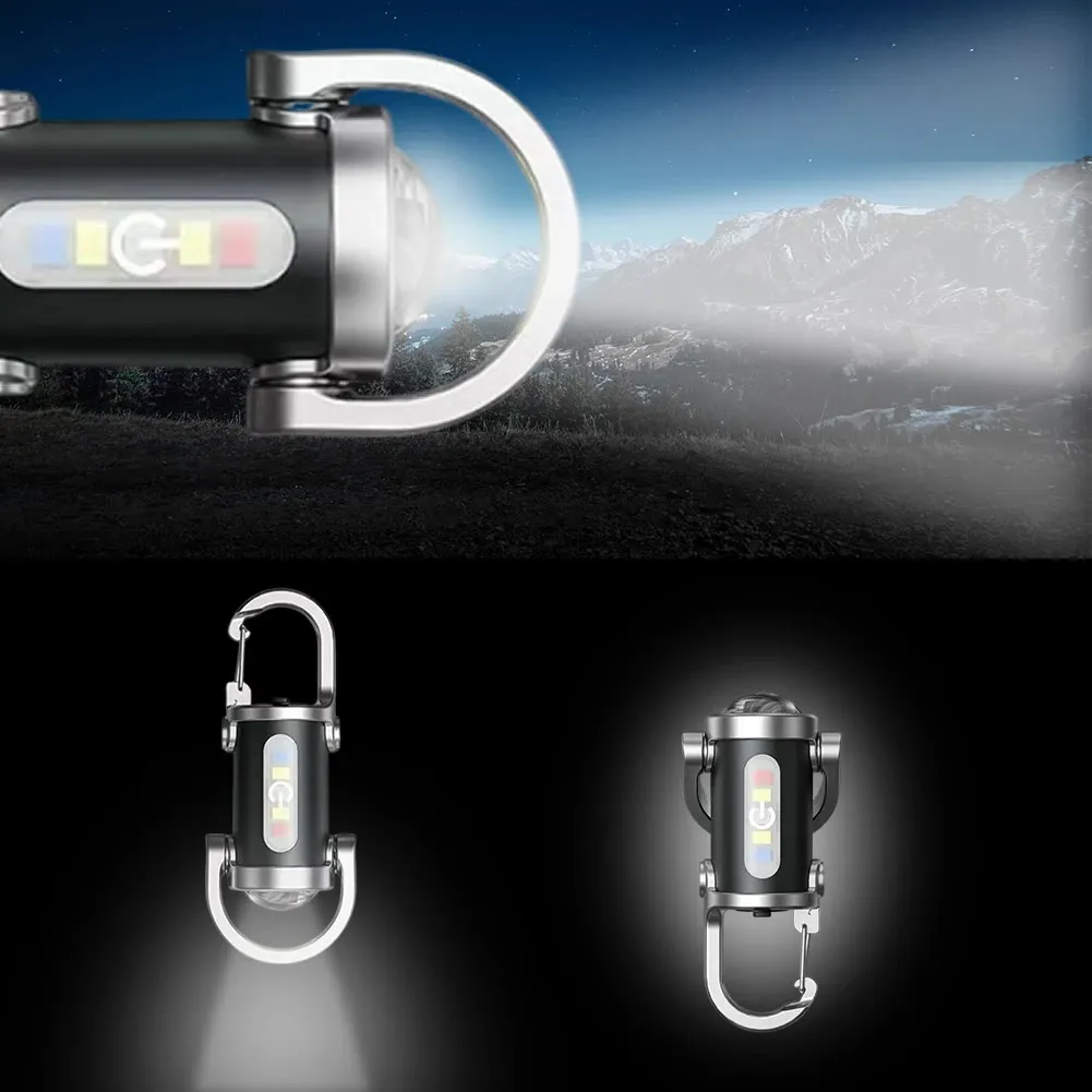 Multifunctional Waterproof Mini LED Flashlight Portable Keychain sold by FloralTrip product image thumbnail 3