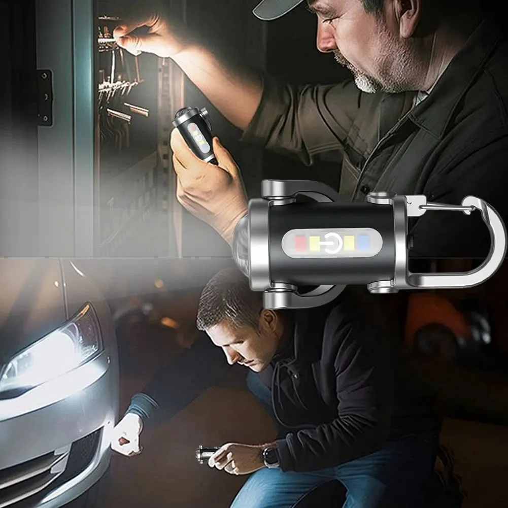 Multifunctional Waterproof Mini LED Flashlight Portable Keychain sold by FloralTrip product image thumbnail 4
