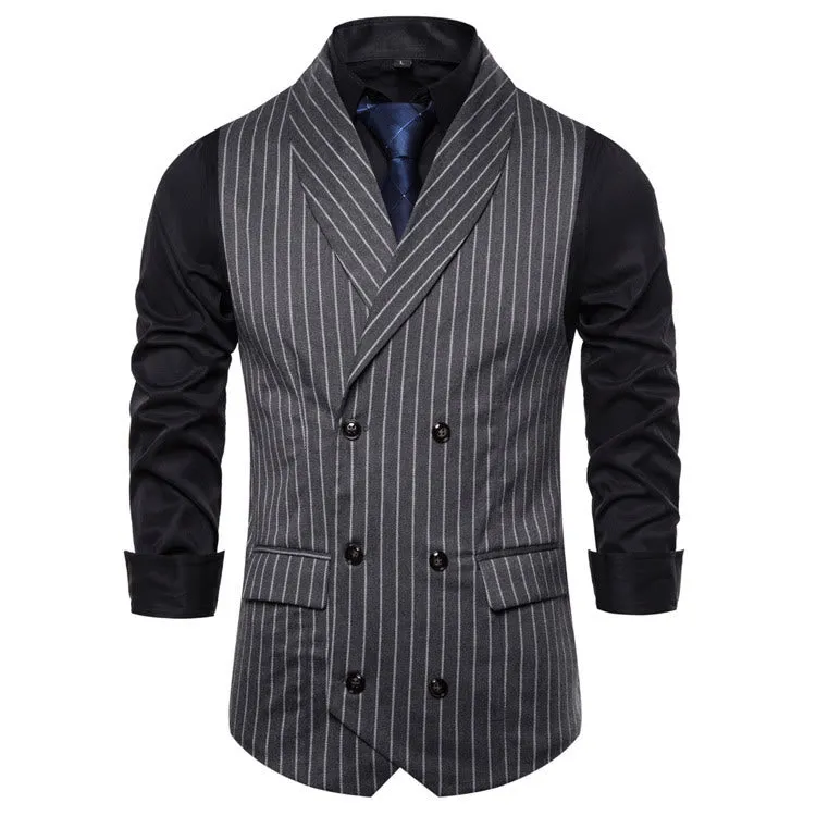 Men's Slim Fit Striped Formal Dress Waistcoat sold by FloralTrip product image thumbnail 5