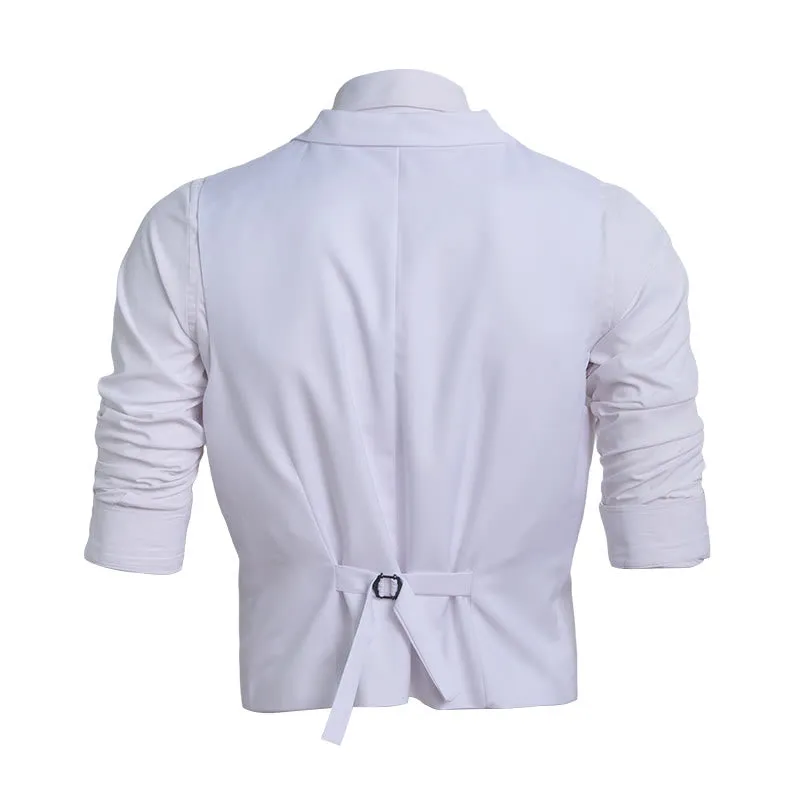 Men's Slim Fit Double Breasted Formal Dress Vest sold by FloralTrip product image thumbnail 2