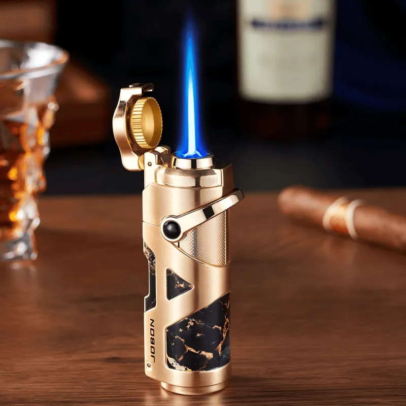 Premium Windproof Blue Flame Butane Cigar Lighter made by FloralTrip