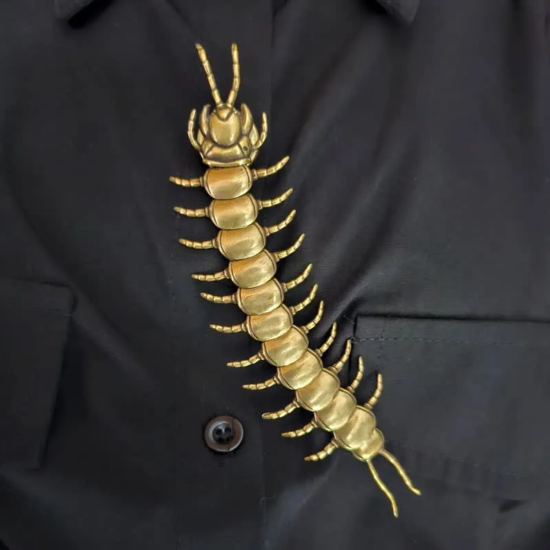 Gothic Articulated Centipede Snap-On Shirt Button Cover sold by FloralTrip product image thumbnail 4