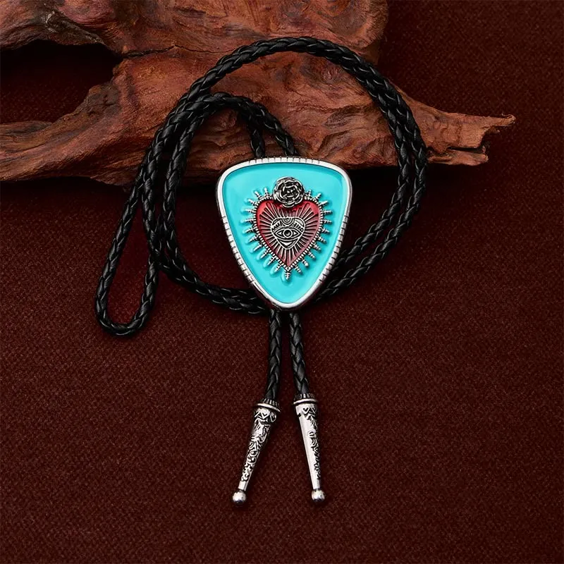 All Seeing Eye Rose Sacred Heart Bolo Tie sold by FloralTrip product image thumbnail 2