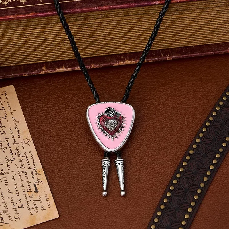 All Seeing Eye Rose Sacred Heart Bolo Tie sold by FloralTrip product image thumbnail 3