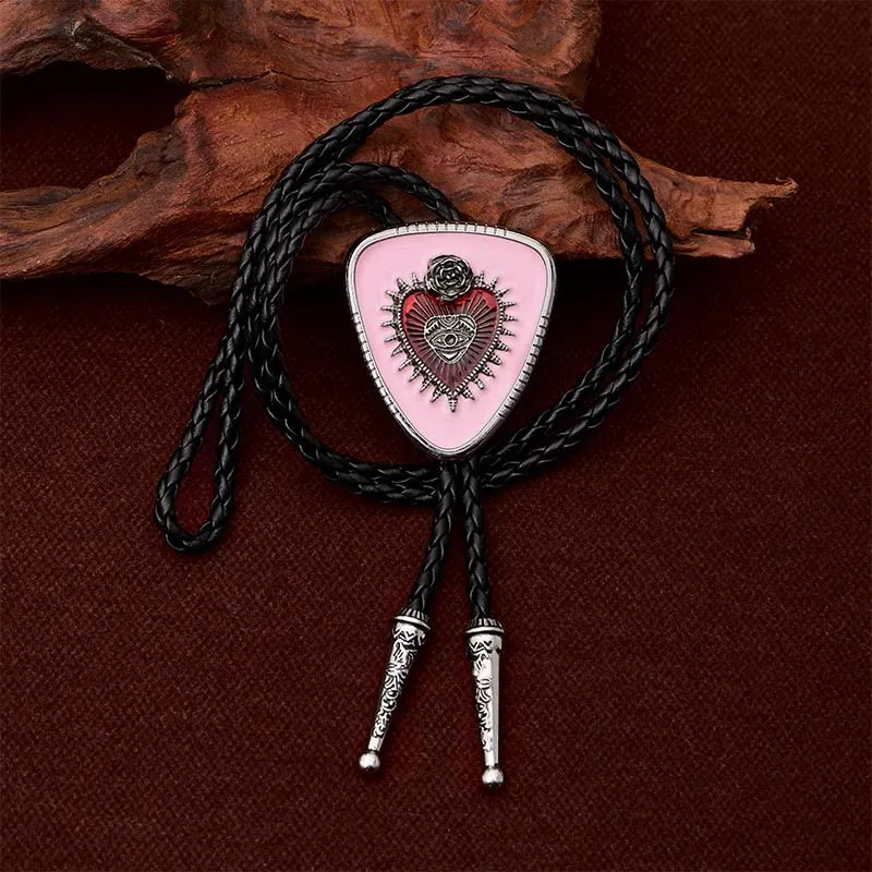 All Seeing Eye Rose Sacred Heart Bolo Tie sold by FloralTrip product image thumbnail 4