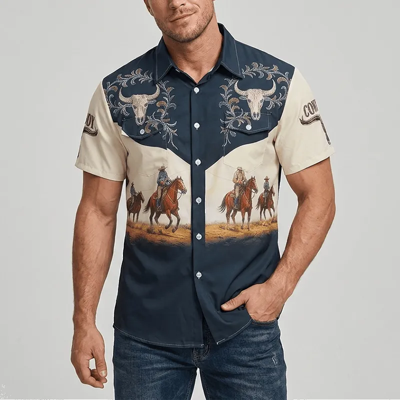 Men's Western Rodeo Cowboy Country Music Festival Shirt sold by FloralTrip product image thumbnail 2