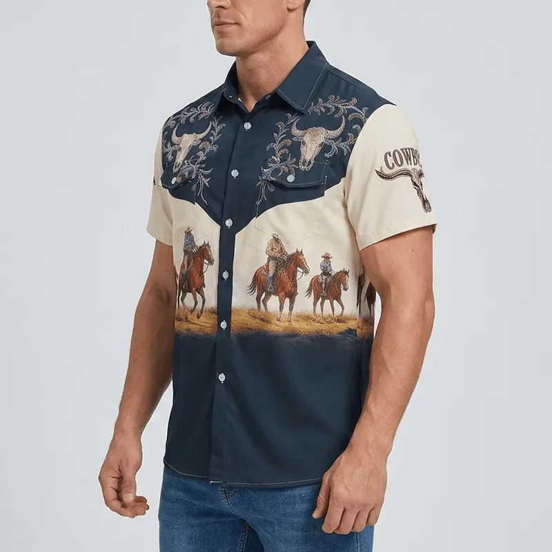 Men's Western Rodeo Cowboy Country Music Festival Shirt sold by FloralTrip product image thumbnail 4