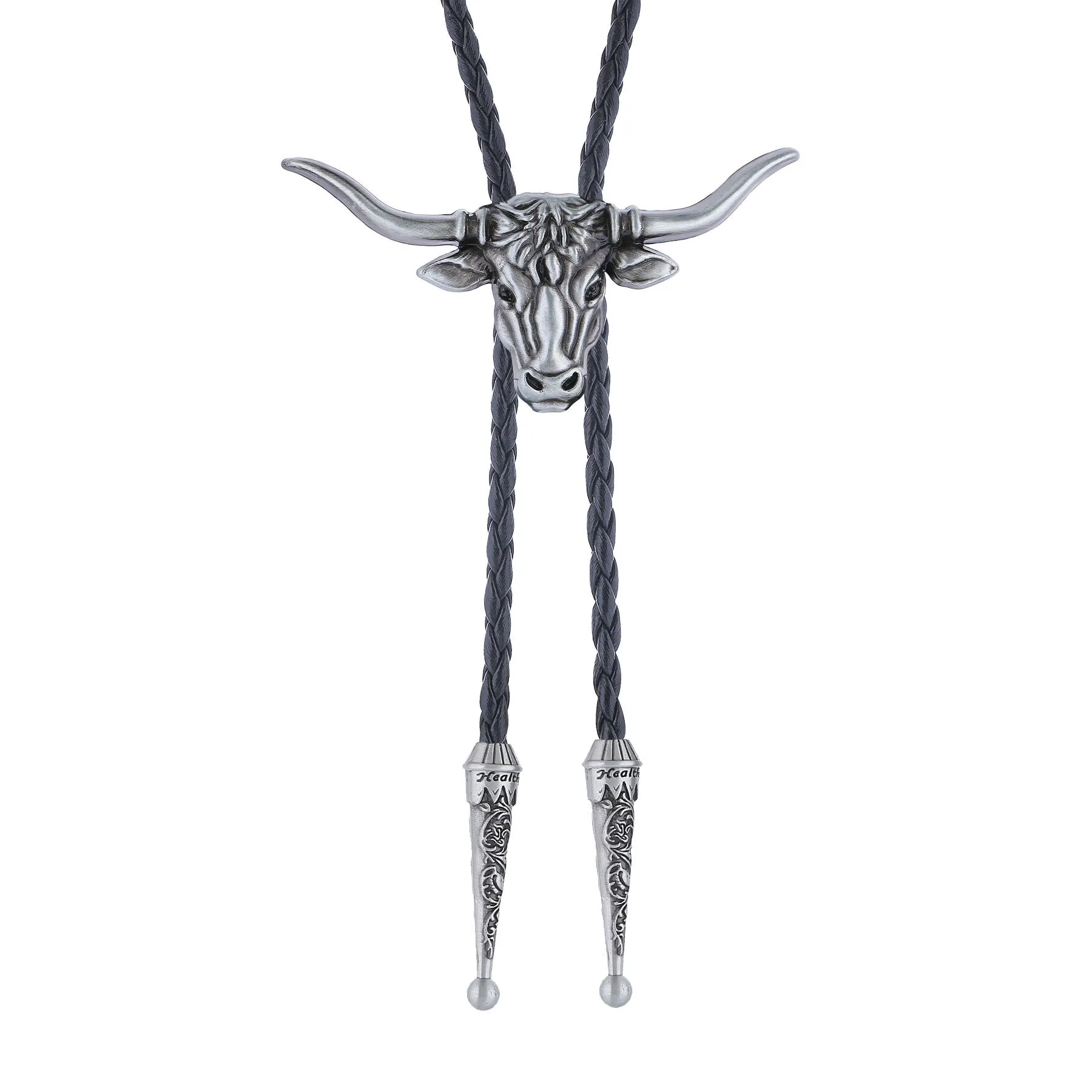 Strength & Health Western Longhorn Bull Spirit Bolo Tie sold by FloralTrip product image thumbnail 3