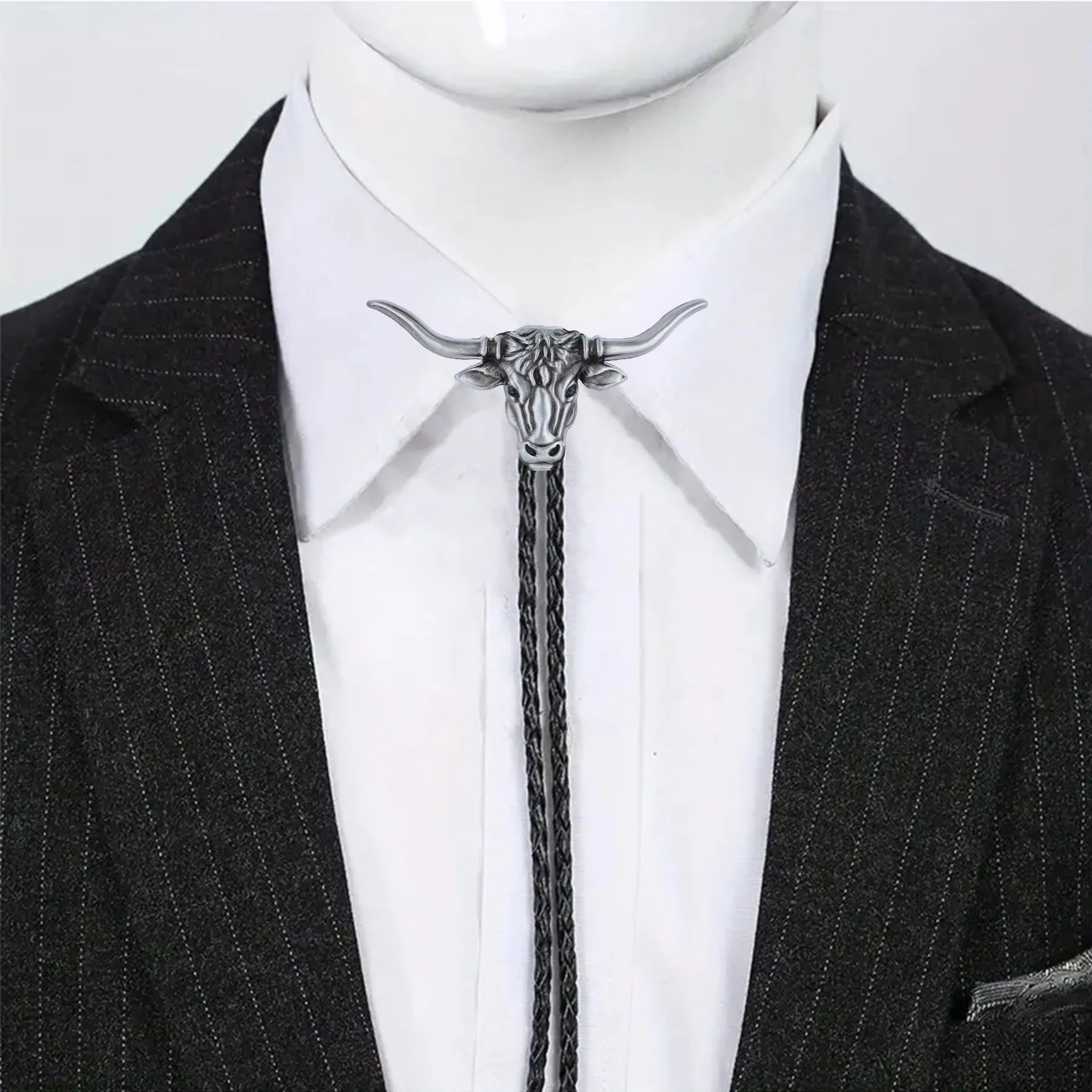 Strength & Health Western Longhorn Bull Spirit Bolo Tie sold by FloralTrip product image thumbnail 2