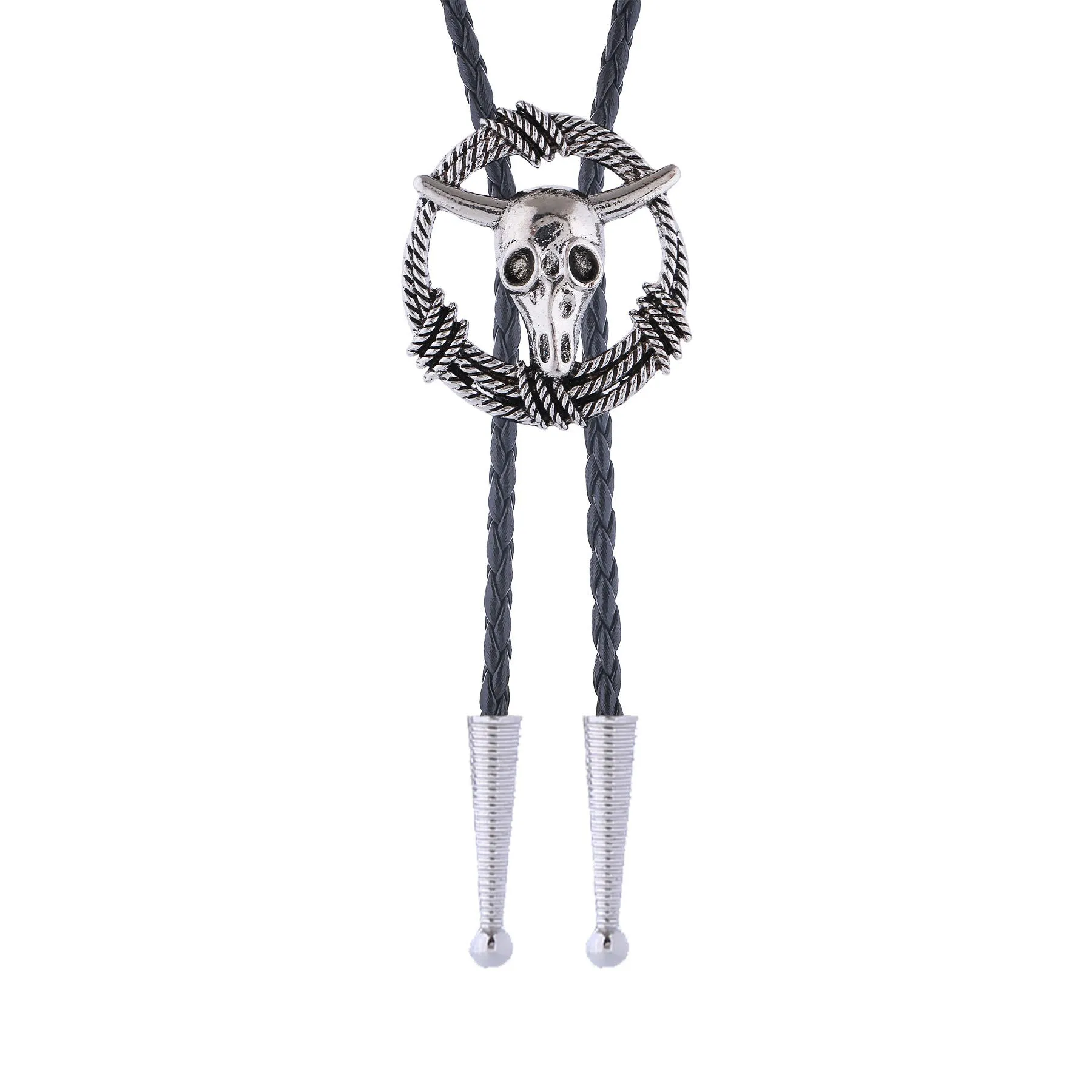 Steer Skull Rope Wreath Rock Style Bolo Tie sold by FloralTrip product image thumbnail 4