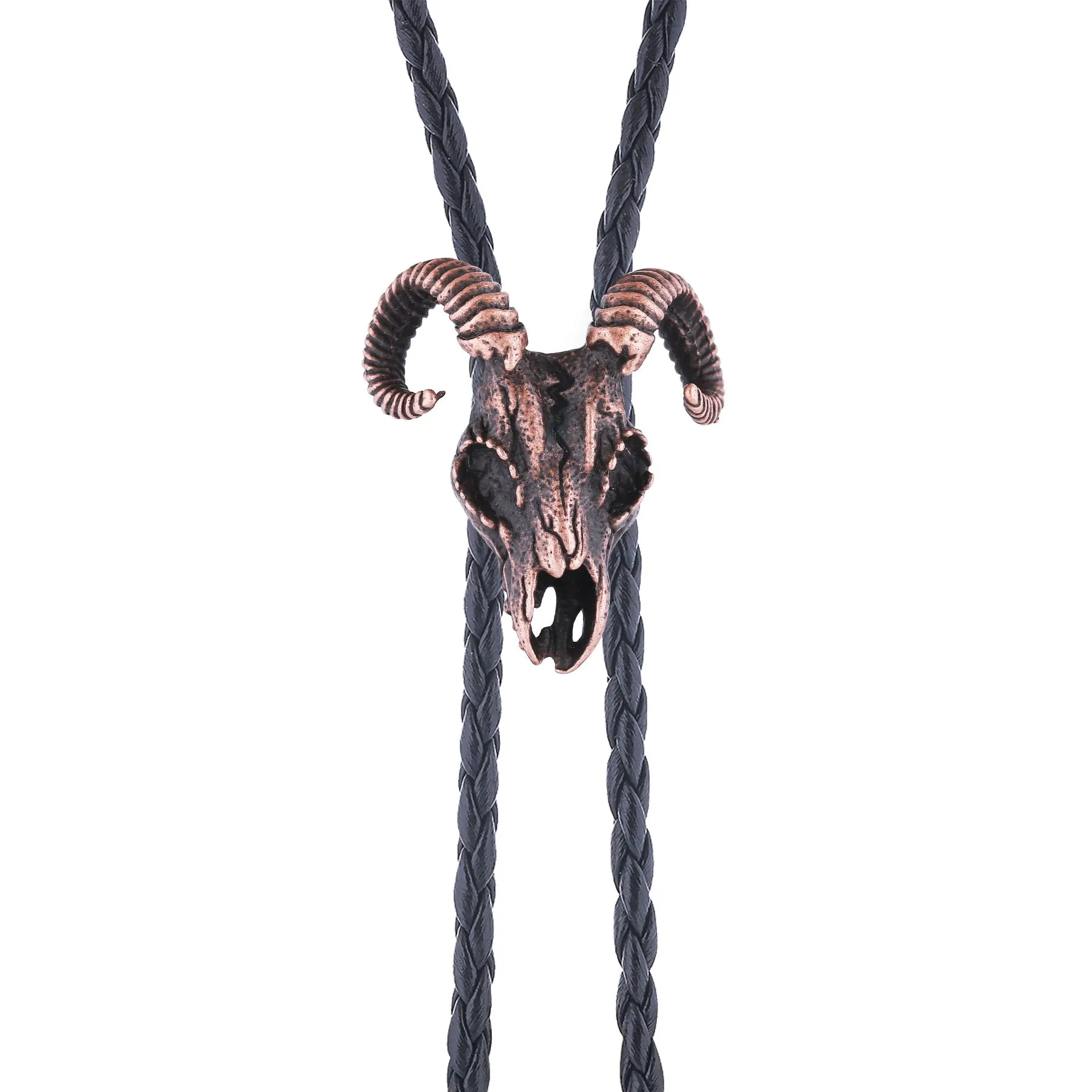 Dark Aesthetic Gothic Ram Skull Bolo Tie sold by FloralTrip product image thumbnail 5