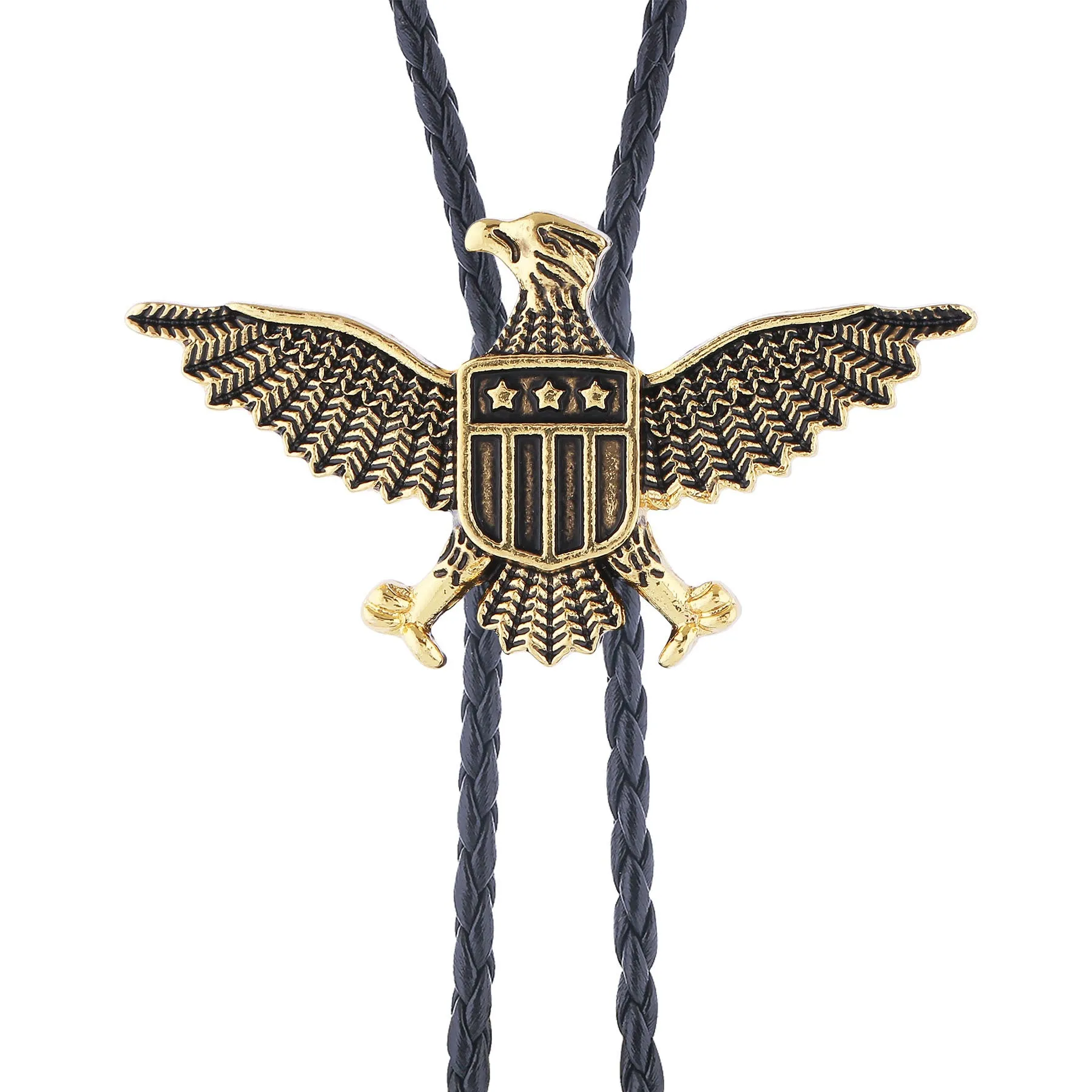 Western American Patriotic Eagle Star Shield Bolo Tie sold by FloralTrip product image thumbnail 5