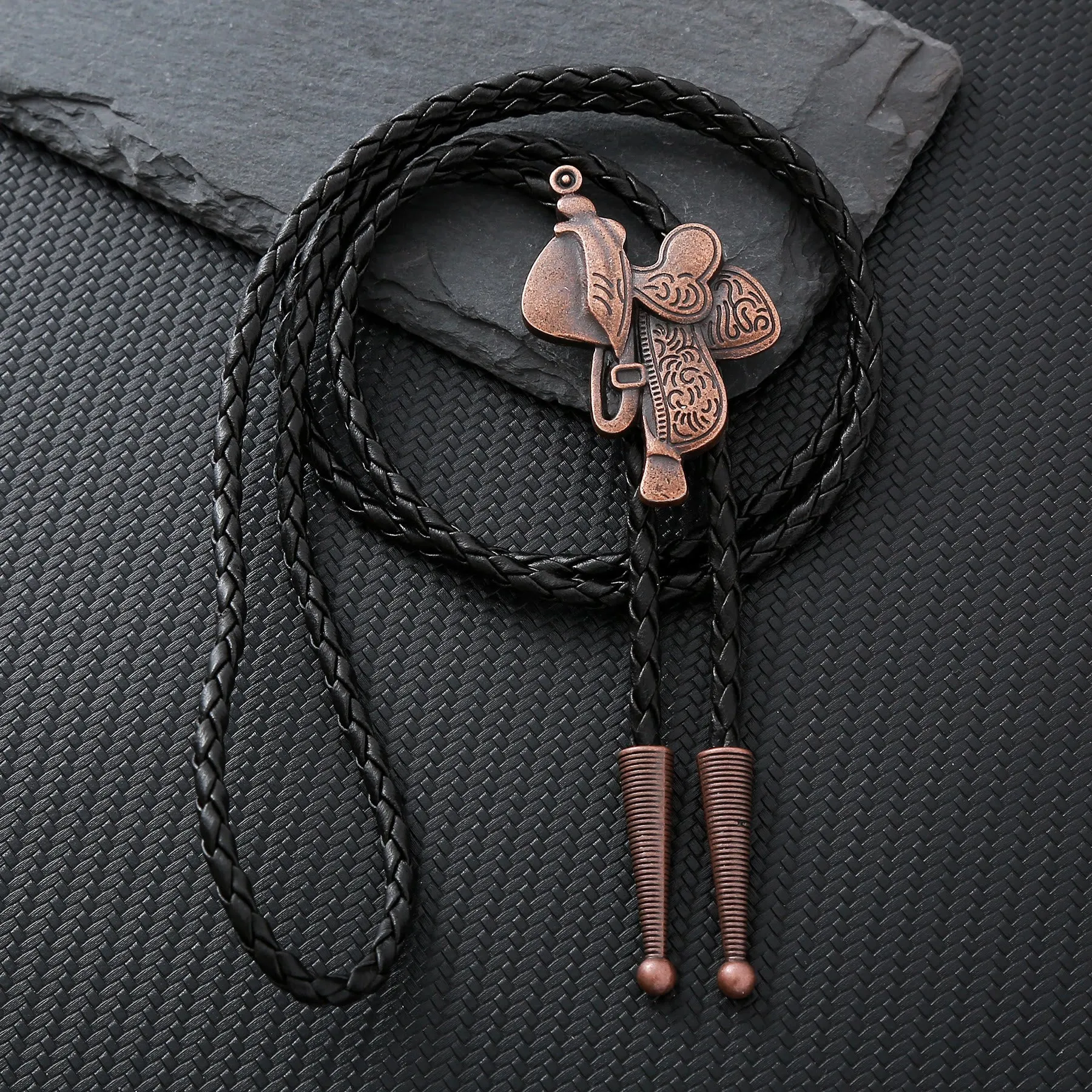 Vintage Horse Saddle Bolo Tie sold by FloralTrip product image thumbnail 3
