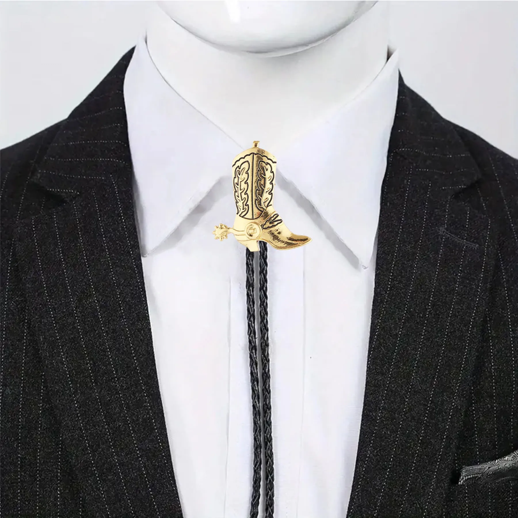 Western Vintage Cowboy Boot Bolo Tie sold by FloralTrip product image thumbnail 3
