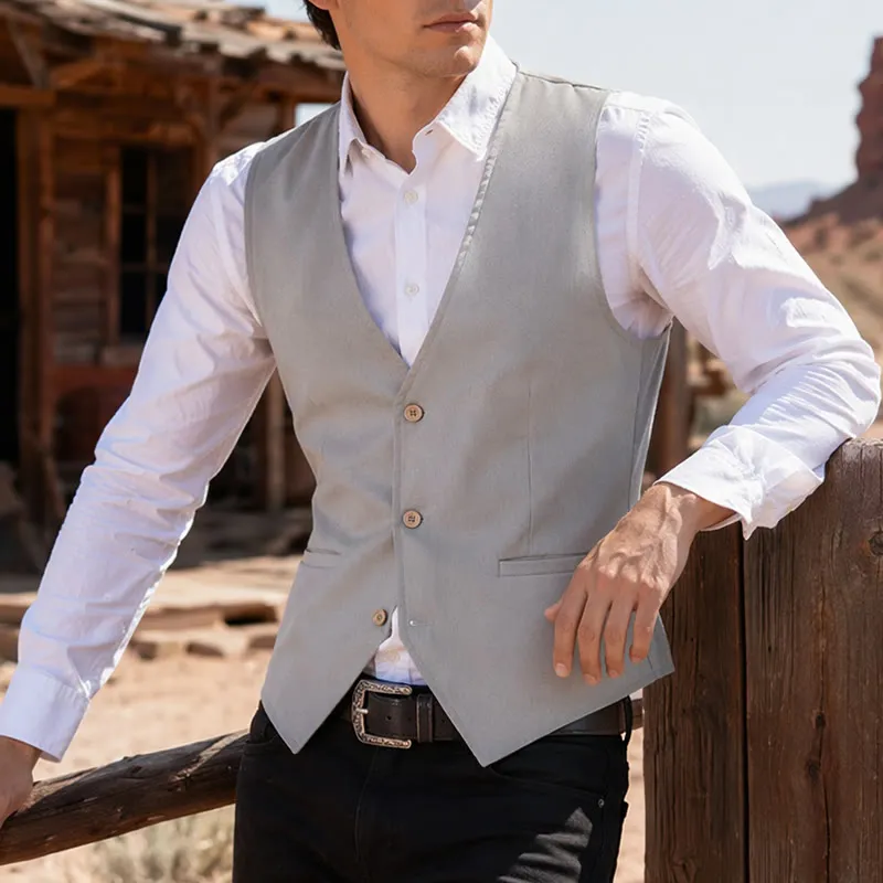 Daily Wear Breathable Casual Summer Linen Vest made by FloralTrip