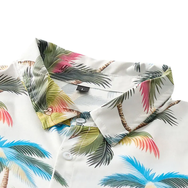 Men's Coconut Tree Printed Casual Vacation Shirt sold by FloralTrip product image thumbnail 5
