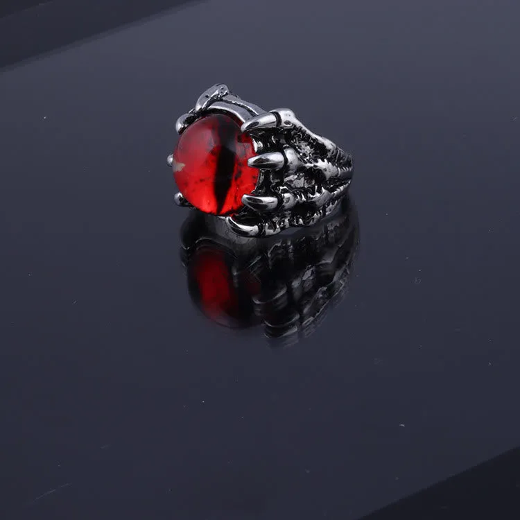 Gothic Demon Eagle Claw Aesthetic Evil Eye Ring sold by FloralTrip product image thumbnail 5