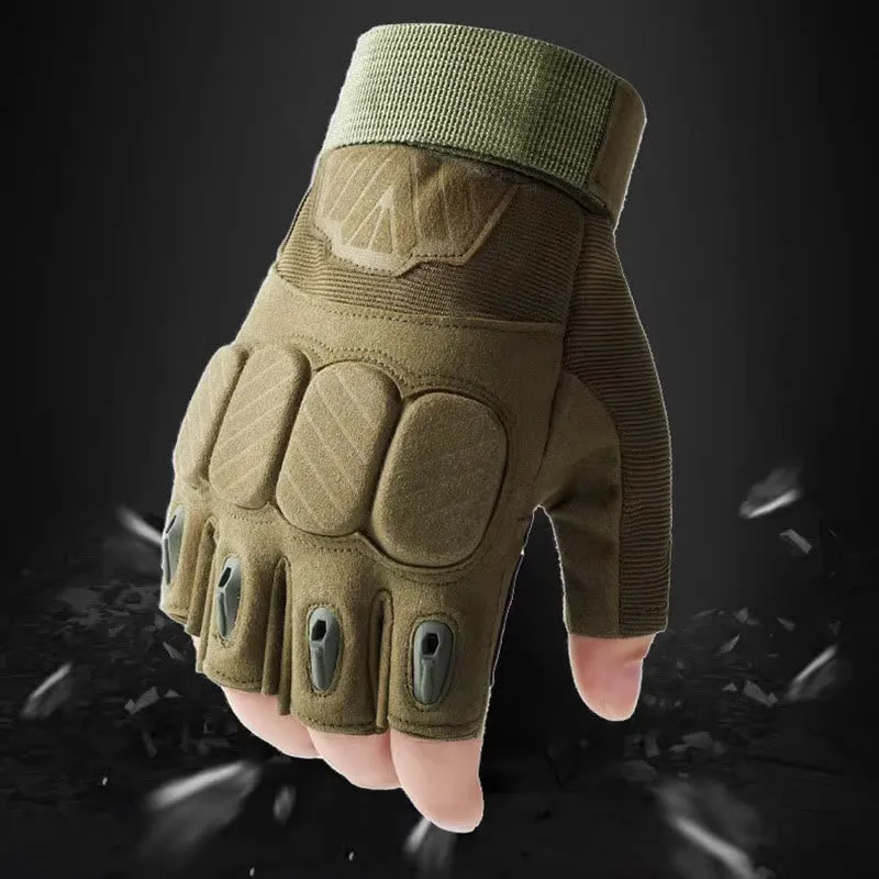Tactical Mountain Bike Gloves With Hard Knuckle Protection sold by FloralTrip product image thumbnail 2