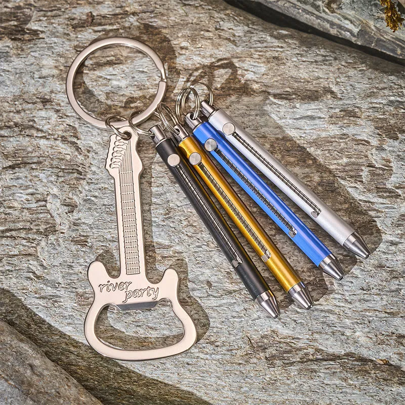 Retractable Toothpick & Guitar Bottle Opener Portable EDC Set Keychain sold by FloralTrip product image thumbnail 2