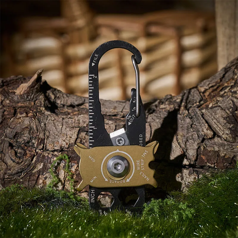 20-in-1 Rotatable EDC Multi Tool Keychain made by FloralTrip