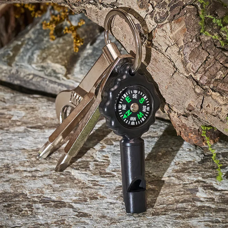 EDC Multi Tool Survival Whistle With Compass Keychain sold by FloralTrip product image thumbnail 2